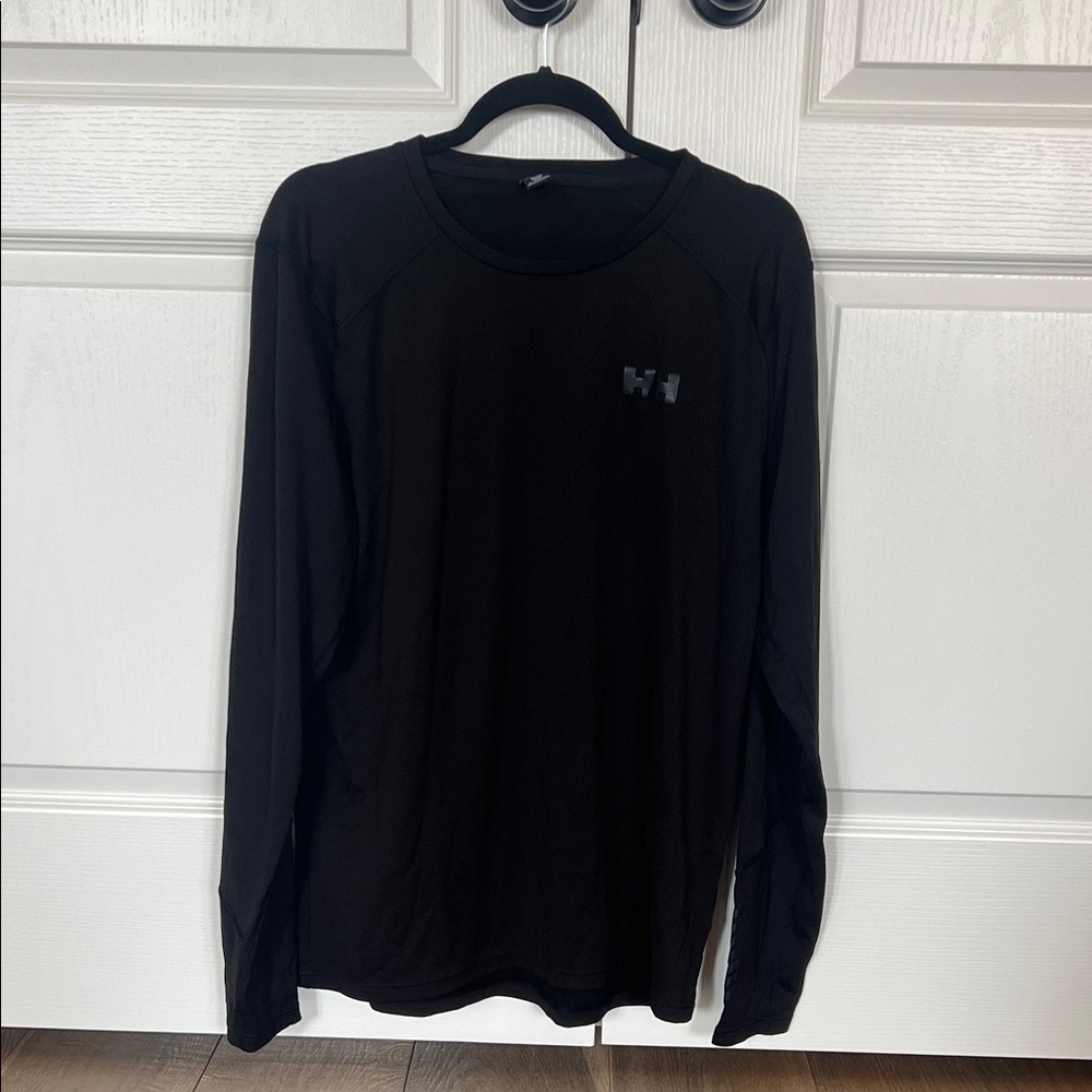 Helly Hansen Black Long Sleeve Crew Tech Shirt